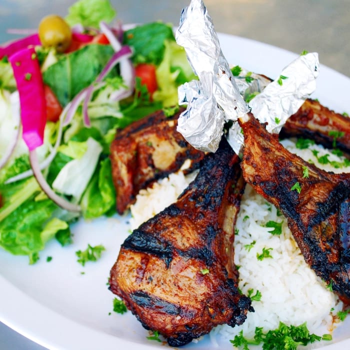 6.Grilled Lamb Chops Plate.