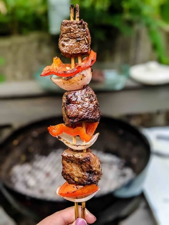 Beef Shish Kabob.